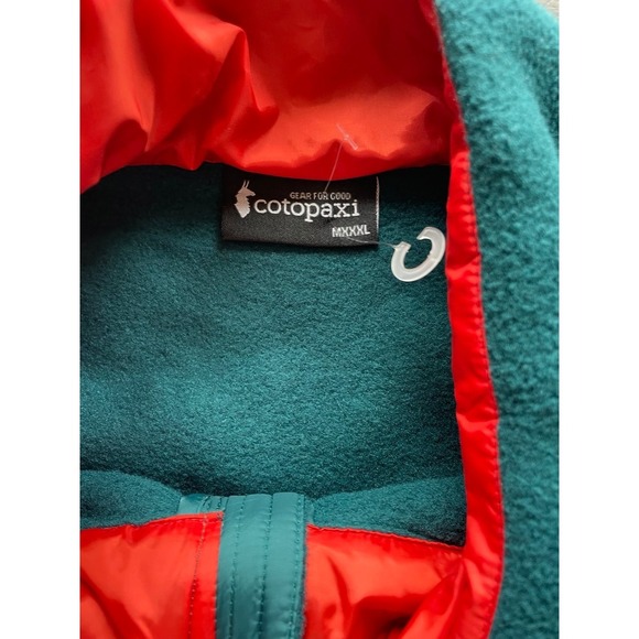 Cotopaxi Men's XXL Teal Fleece Full Zip Jacket Gear for Good - Picture 3 of 4